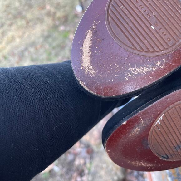 Chie Mihara Suede & Patent Heels in Black and Navy Size 39.5 - Picture 6 of 7